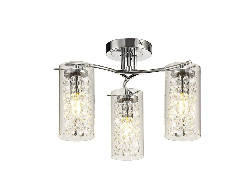 Luminosity Designs - Shower Semi Flush Ceiling Light - Luminosity Designs Ltd