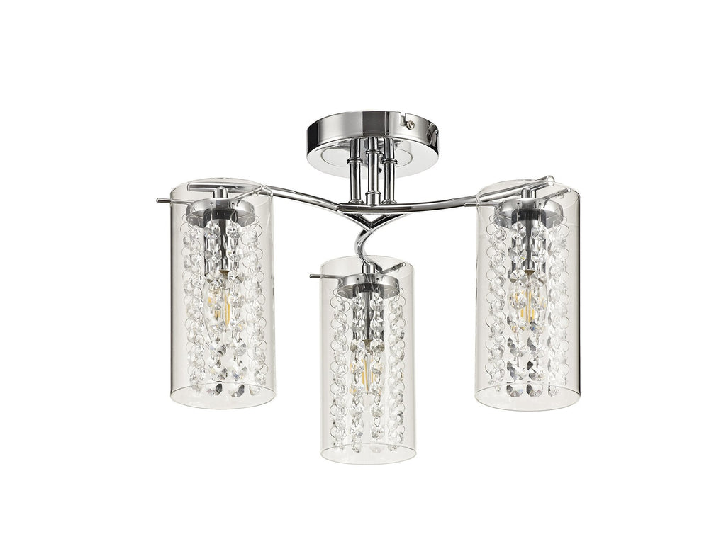 Luminosity Designs - Shower Semi Flush Ceiling Light - Luminosity Designs Ltd