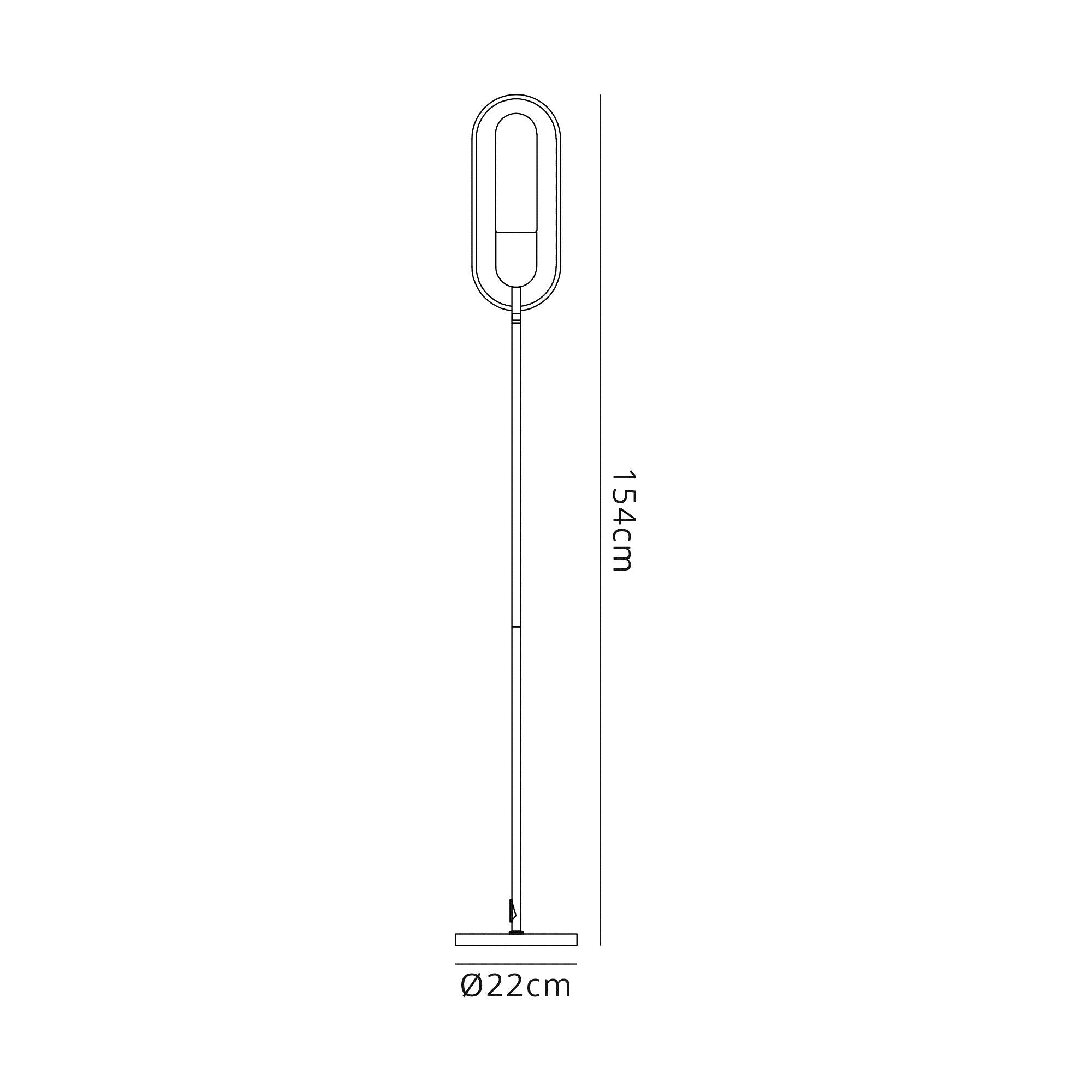 Luminosity Designs - Sinatra Retro Style Floor Lamp - Luminosity Designs Ltd