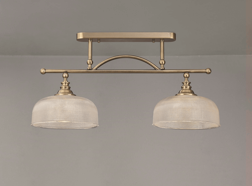 Luminosity Designs - Sledmere 2 Light Bar (Converts to Semi Flush) - Luminosity Designs Ltd