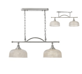Luminosity Designs - Sledmere 2 Light Bar (Converts to Semi Flush) - Luminosity Designs Ltd