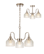 Luminosity Designs - Sledmere 3 Light (Converts to Semi Flush) - Luminosity Designs Ltd