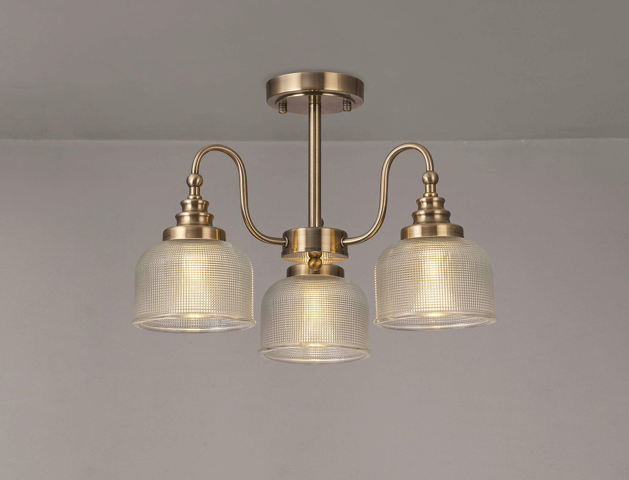 Luminosity Designs - Sledmere 3 Light (Converts to Semi Flush) - Luminosity Designs Ltd