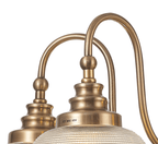 Sledmere 5 Light With E27 Lamp holders and Cut Glass Shades (Converts to Semi Flush) - Luminosity Designs Ltd