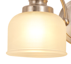 Sledmere Double Wall Light, Switched, 2 x E27, Mix & Match Frame and Prismatic Glass - Luminosity Designs Ltd