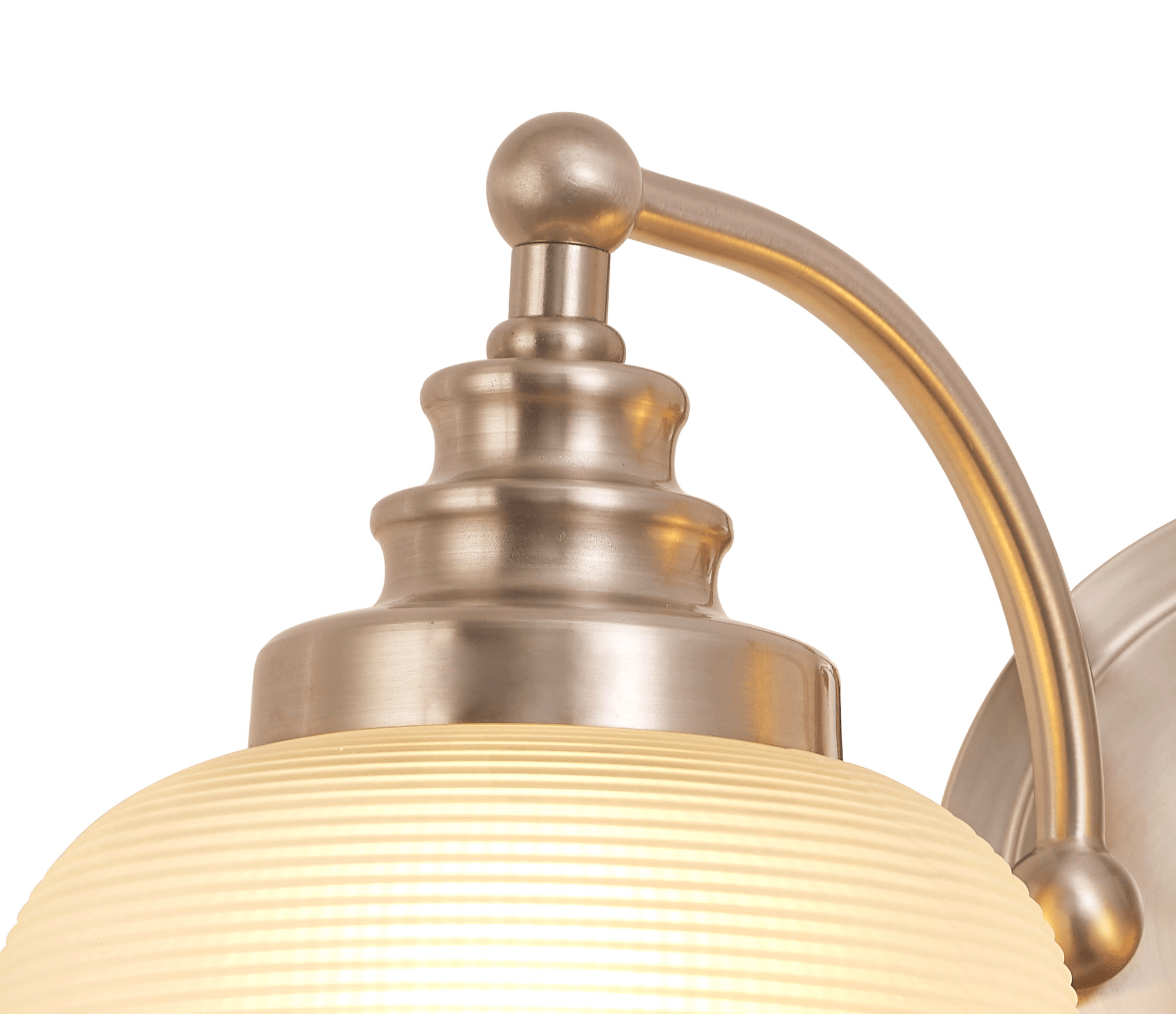 Sledmere Double Wall Light, Switched, 2 x E27, Mix & Match Frame and Prismatic Glass - Luminosity Designs Ltd