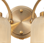 Sledmere Double Wall Light, Switched, 2 x E27, Mix & Match Frame and Prismatic Glass - Luminosity Designs Ltd