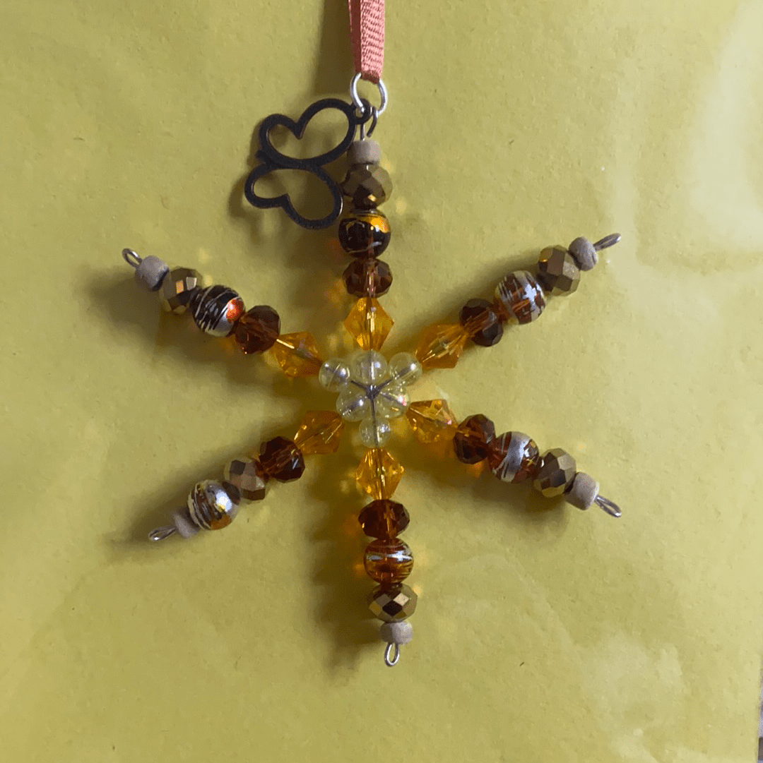 TG Arts - Small Crystal Snowflake Decoration - Luminosity Designs Ltd