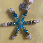 TG Arts - Small Crystal Snowflake Decoration - Luminosity Designs Ltd