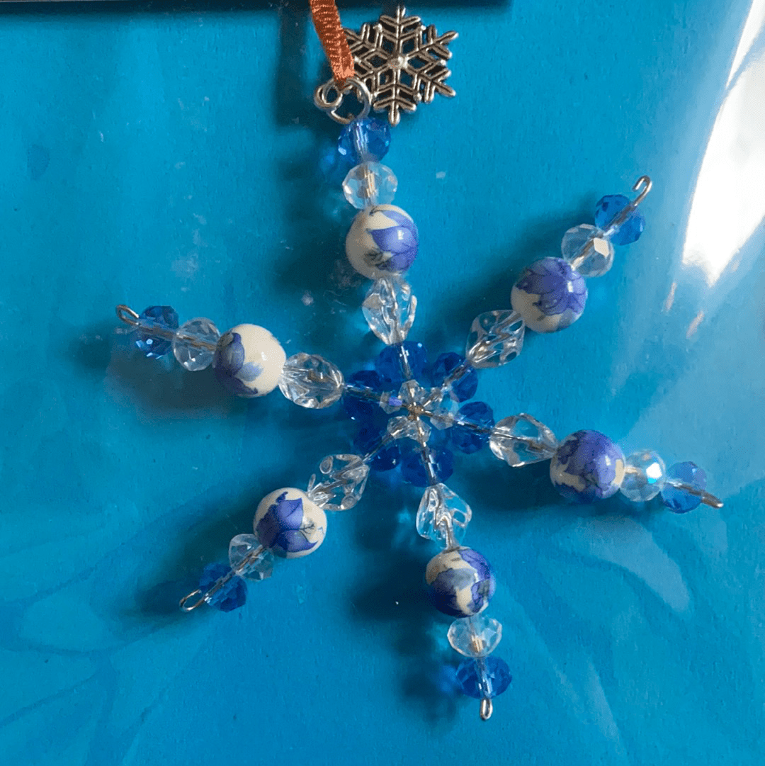 TG Arts - Small Crystal Snowflake Decoration - Luminosity Designs Ltd