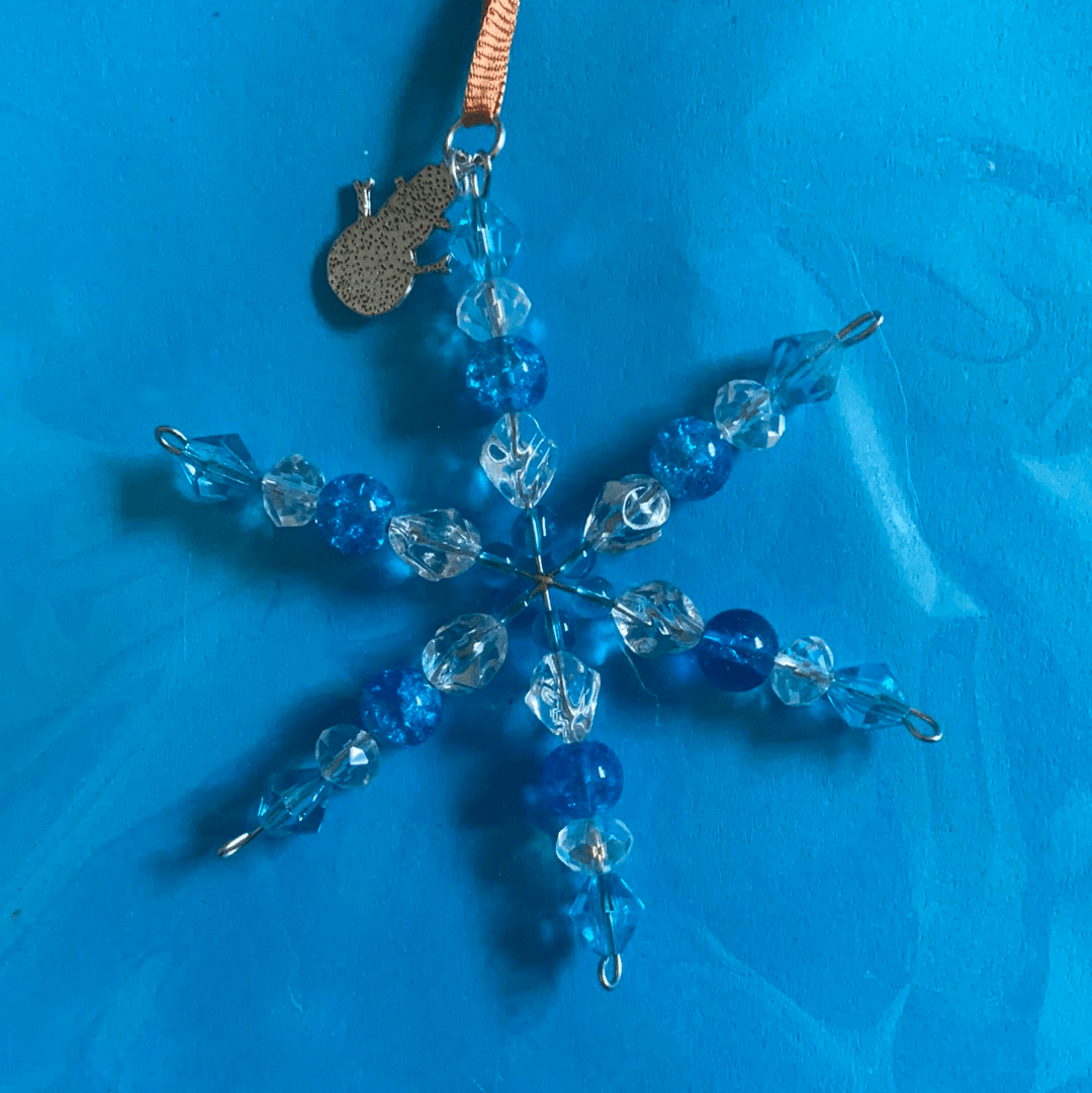 TG Arts - Small Crystal Snowflake Decoration - Luminosity Designs Ltd