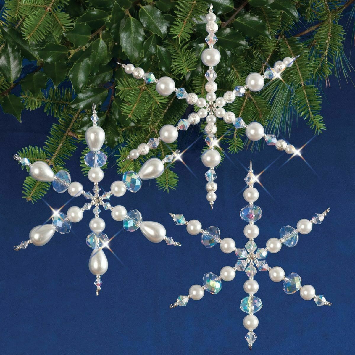 TG Arts - Small Crystal Snowflake Decoration - Luminosity Designs Ltd