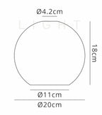 Luminosity Designs - Small Pendulum Globe Glass Shades - Luminosity Designs Ltd