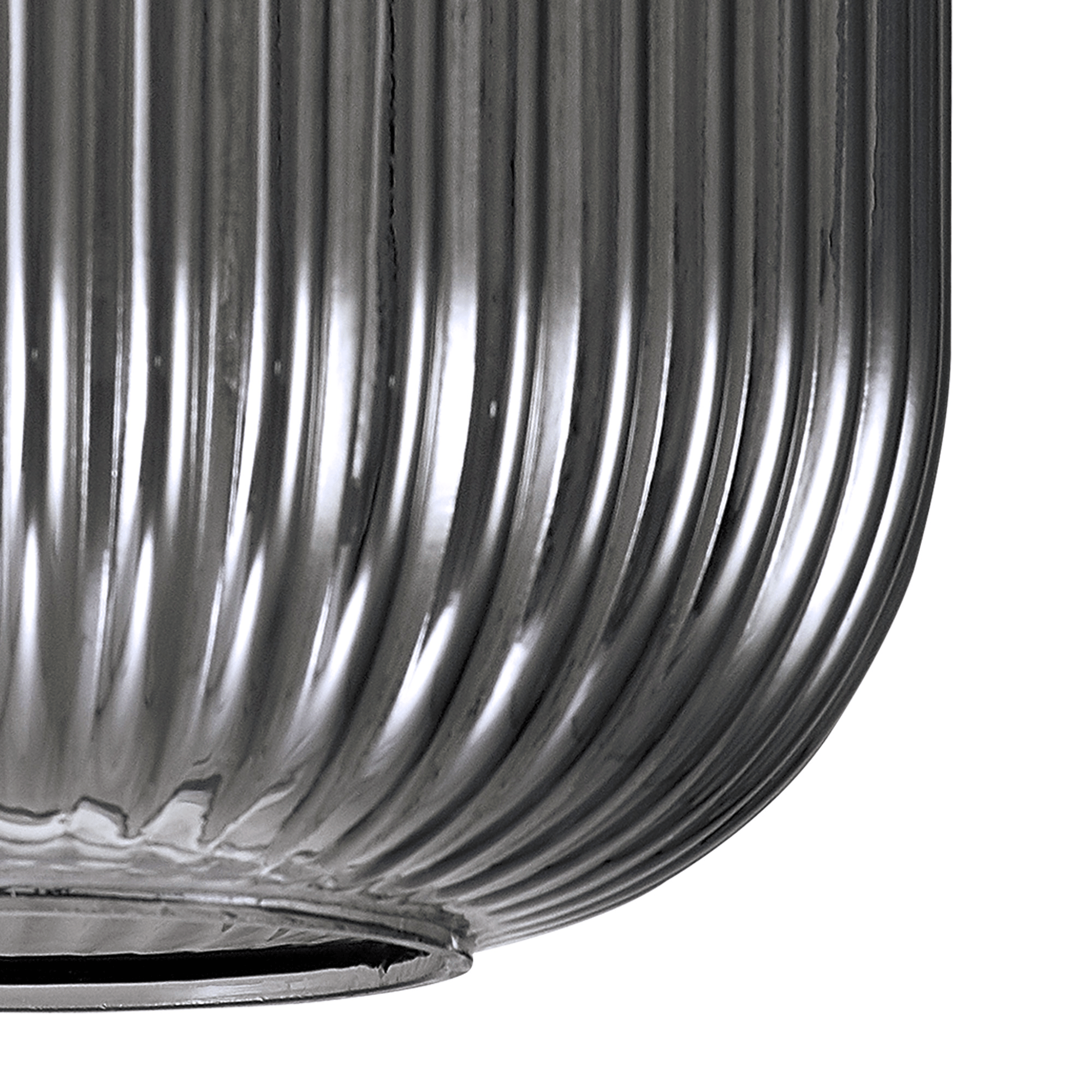 Luminosity Designs - Small Pendulum Ribbed Glass Shades - Luminosity Designs Ltd