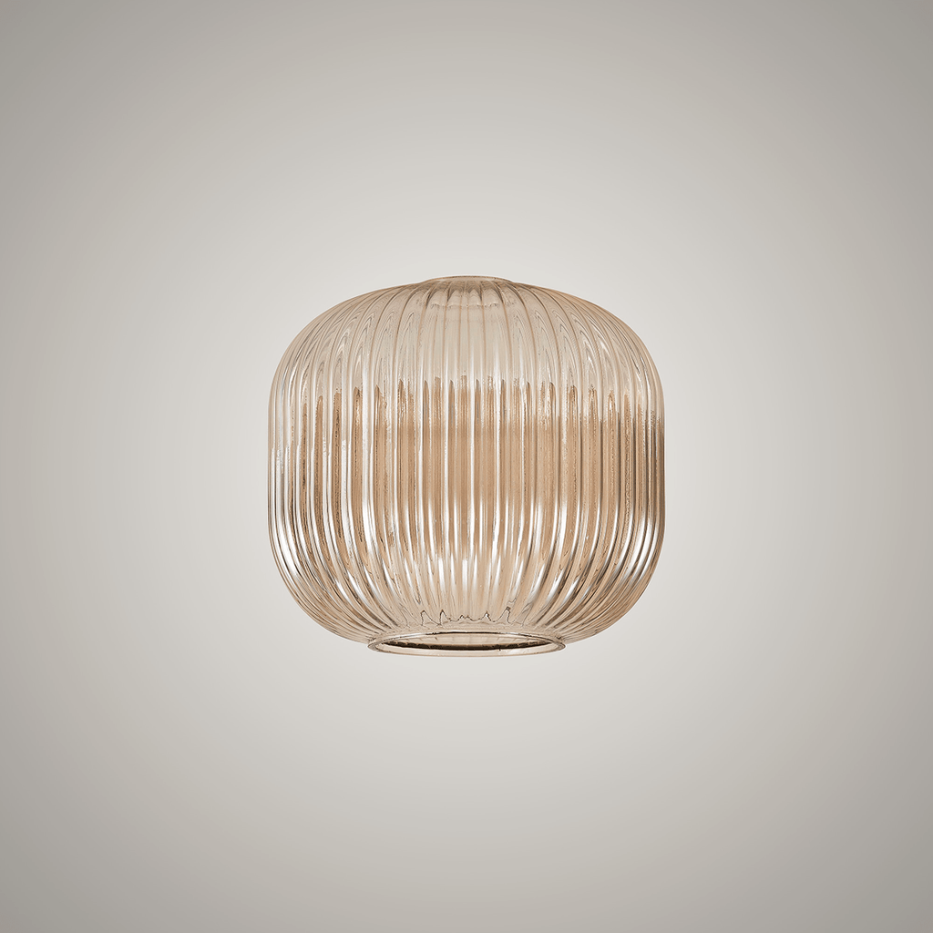 Luminosity Designs - Small Pendulum Ribbed Glass Shades - Luminosity Designs Ltd