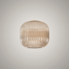 Luminosity Designs - Small Pendulum Ribbed Glass Shades - Luminosity Designs Ltd