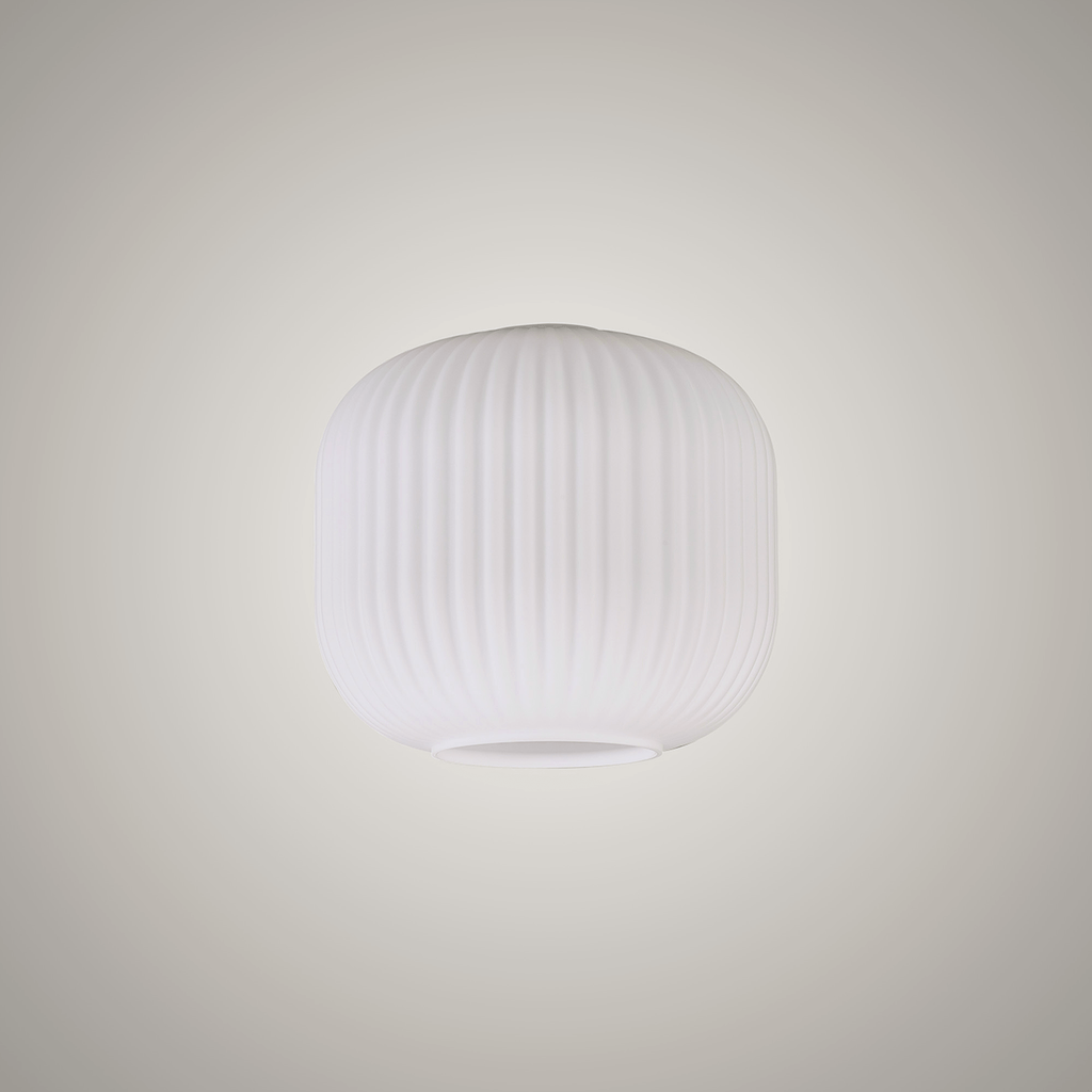 Luminosity Designs - Small Pendulum Ribbed Glass Shades - Luminosity Designs Ltd