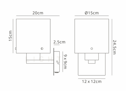 Fae Switched Wall Light