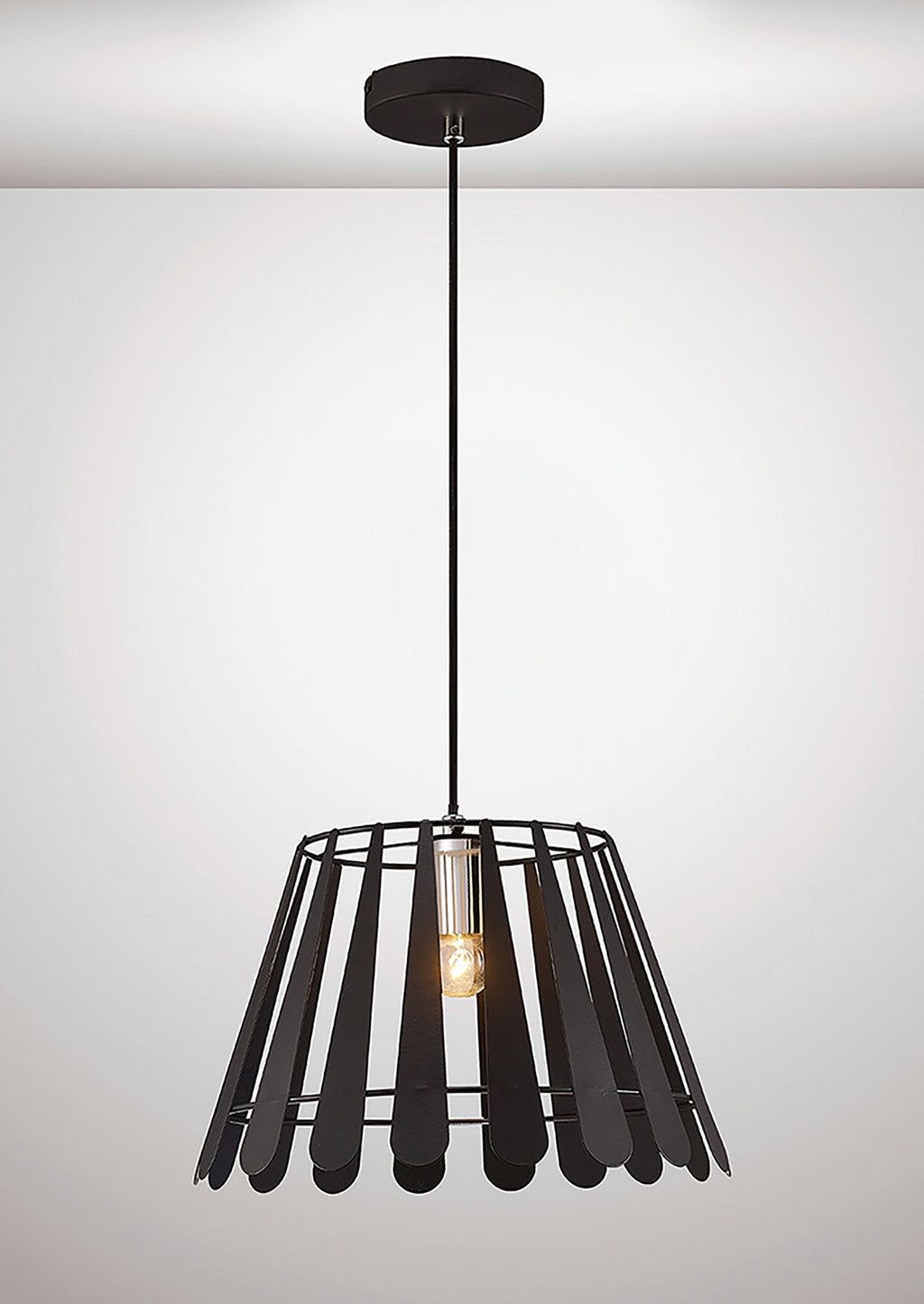 inspired - Somerset Slatted Designer Pendant - Luminosity Designs Ltd