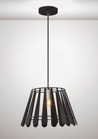 inspired - Somerset Slatted Designer Pendant - Luminosity Designs Ltd