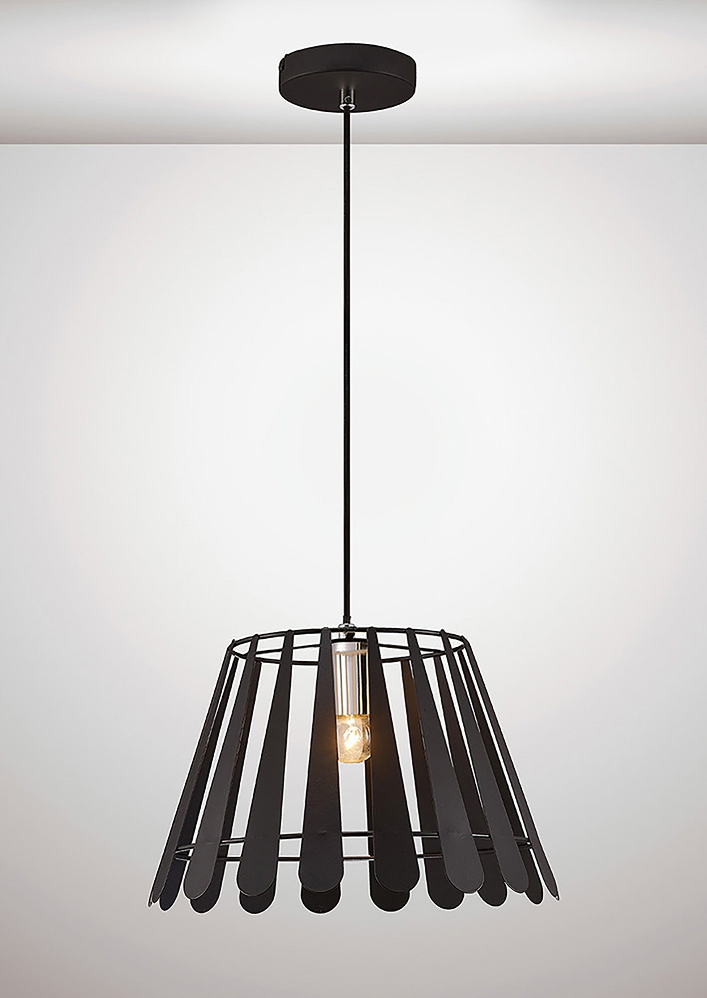 inspired - Somerset Slatted Designer Pendant - Luminosity Designs Ltd