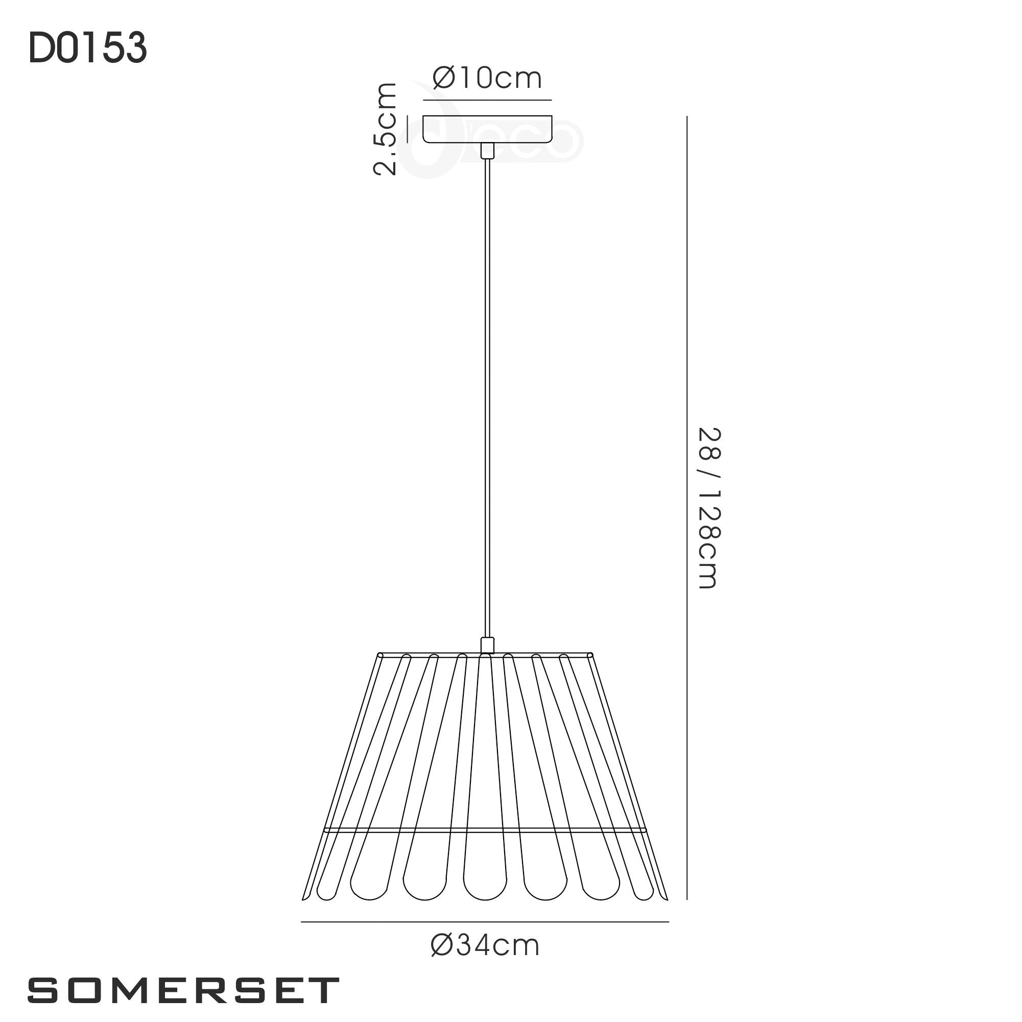 inspired - Somerset Slatted Designer Pendant - Luminosity Designs Ltd