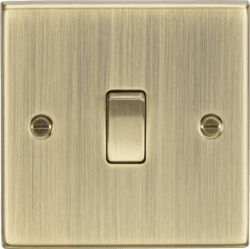 Knightsbridge - Squared Edge 1G 2 Way Switch - Luminosity Designs Ltd