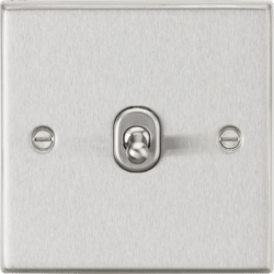 Knightsbridge - Squared Edge 1G 2 Way Toggle Switch - Luminosity Designs Ltd