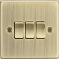 Knightsbridge - Squared Edge 3G 2 Way Switch - Luminosity Designs Ltd