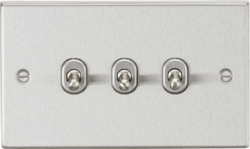 Knightsbridge - Squared Edge 3G 2 Way Toggle Switch - Luminosity Designs Ltd