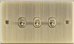 Knightsbridge - Squared Edge 3G 2 Way Toggle Switch - Luminosity Designs Ltd