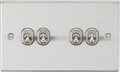 Knightsbridge - Squared Edge 4G 2 Way Toggle Switch - Luminosity Designs Ltd