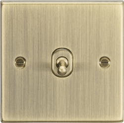 Knightsbridge - Squared Edge Intermediate Toggle Switch - Luminosity Designs Ltd