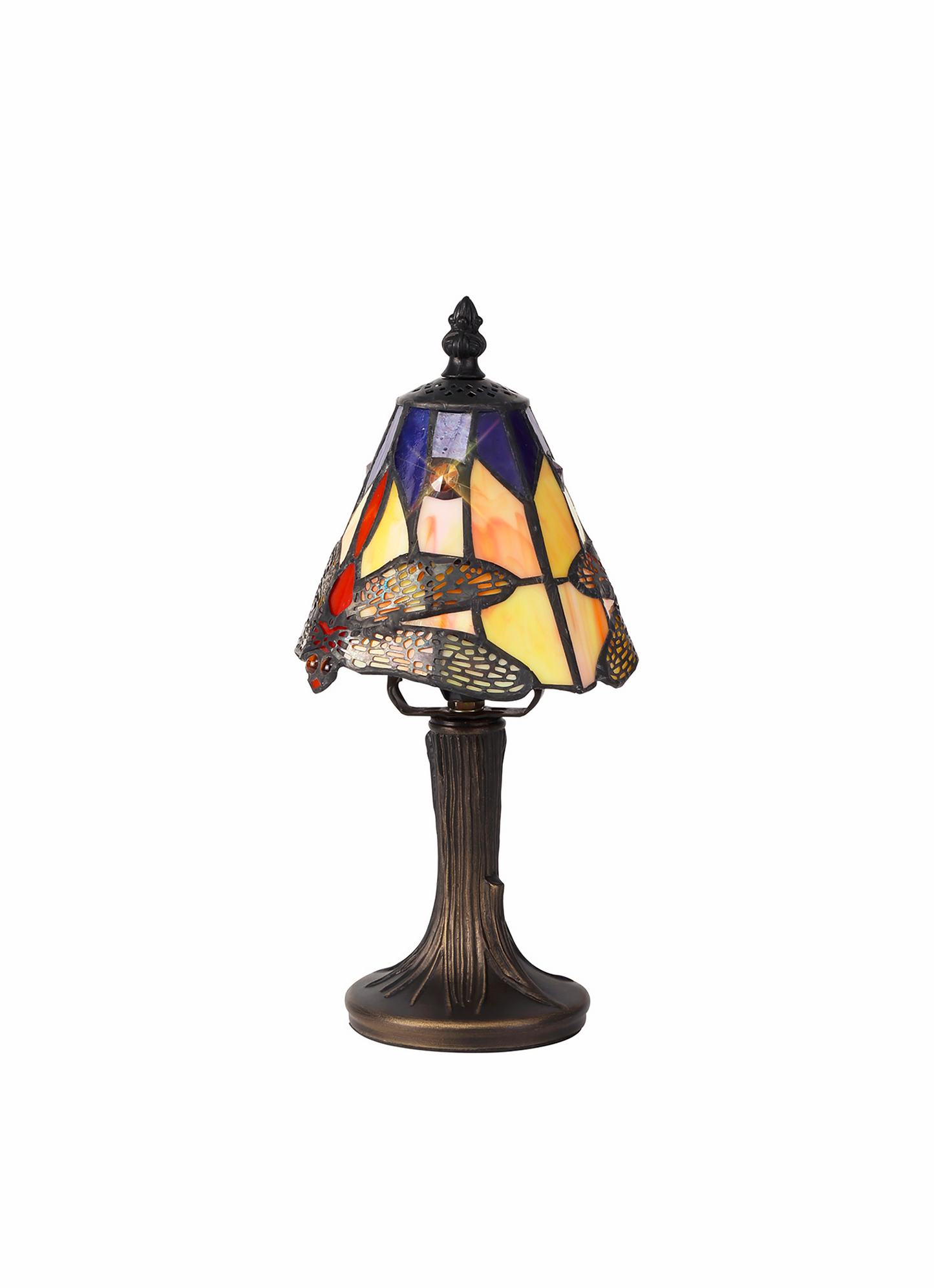 Mini Blue and Yellow Summer Tiffany Table Lamp