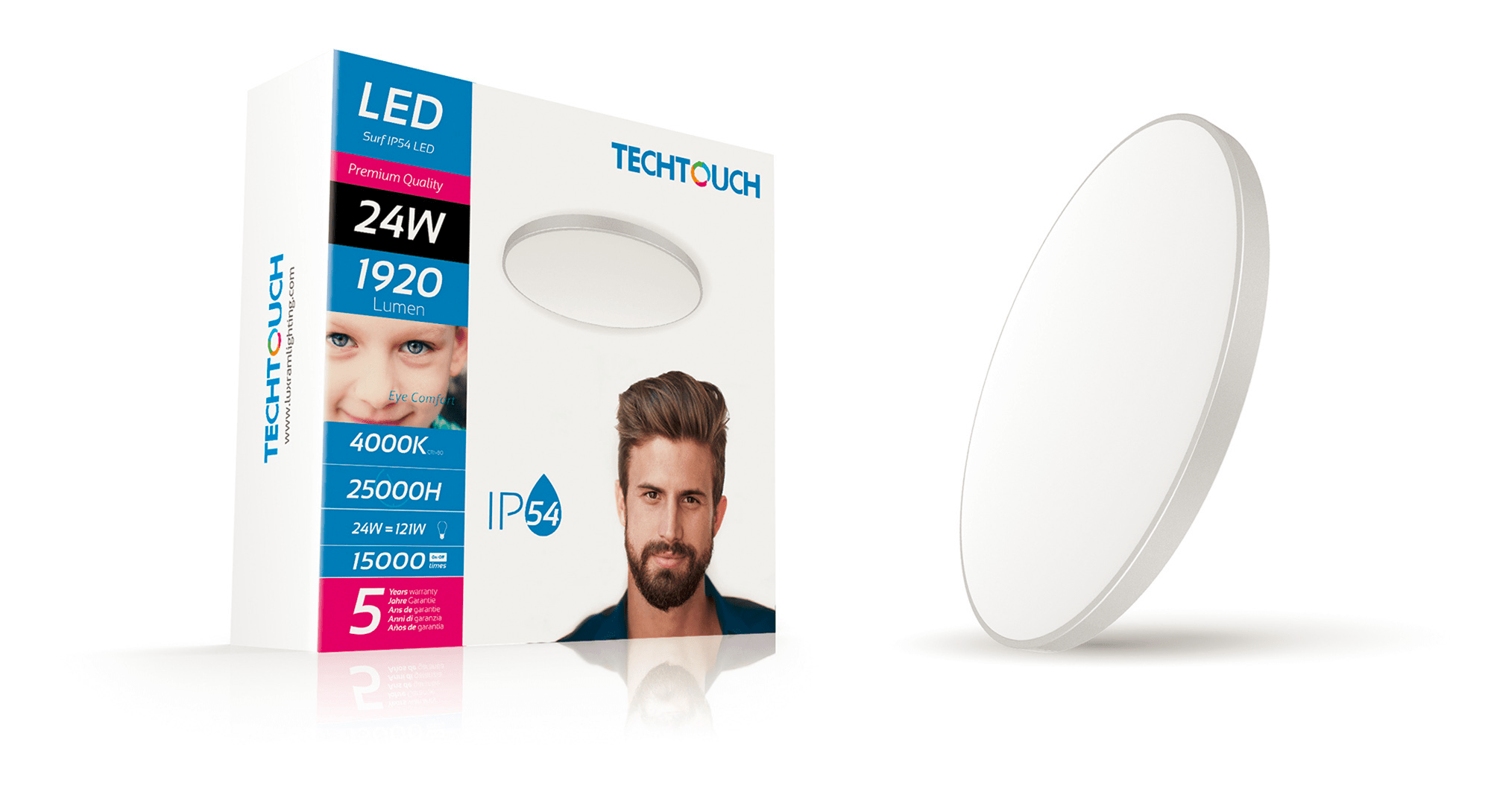 Luminosity Designs - Surf Slimline Ceiling Light - Luminosity Designs Ltd