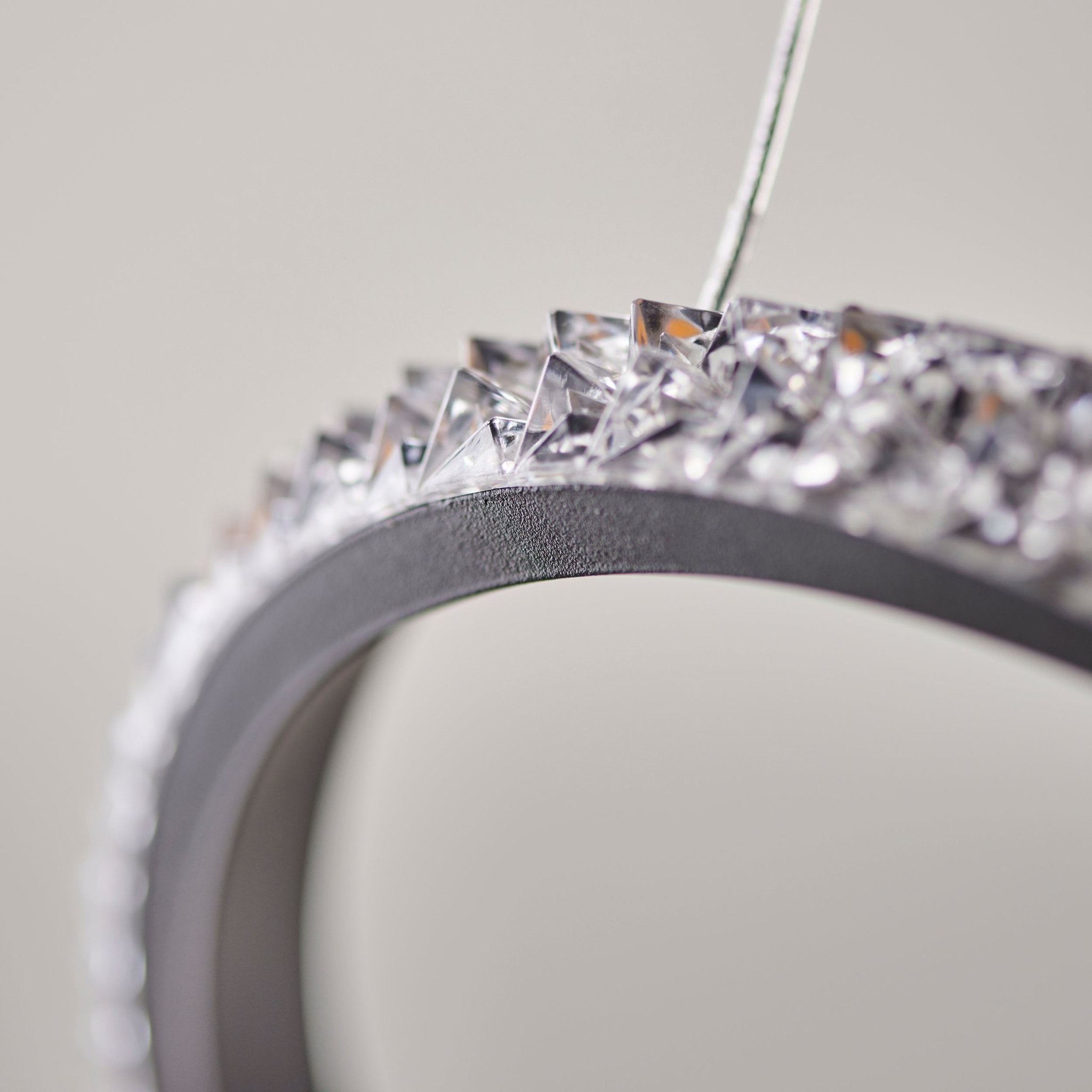 Luminosity Designs - Swoop Contemporary Neon Faceted Pendant - Luminosity Designs Ltd