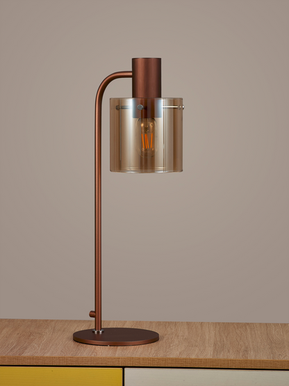 Smoke Tall Table Lamp