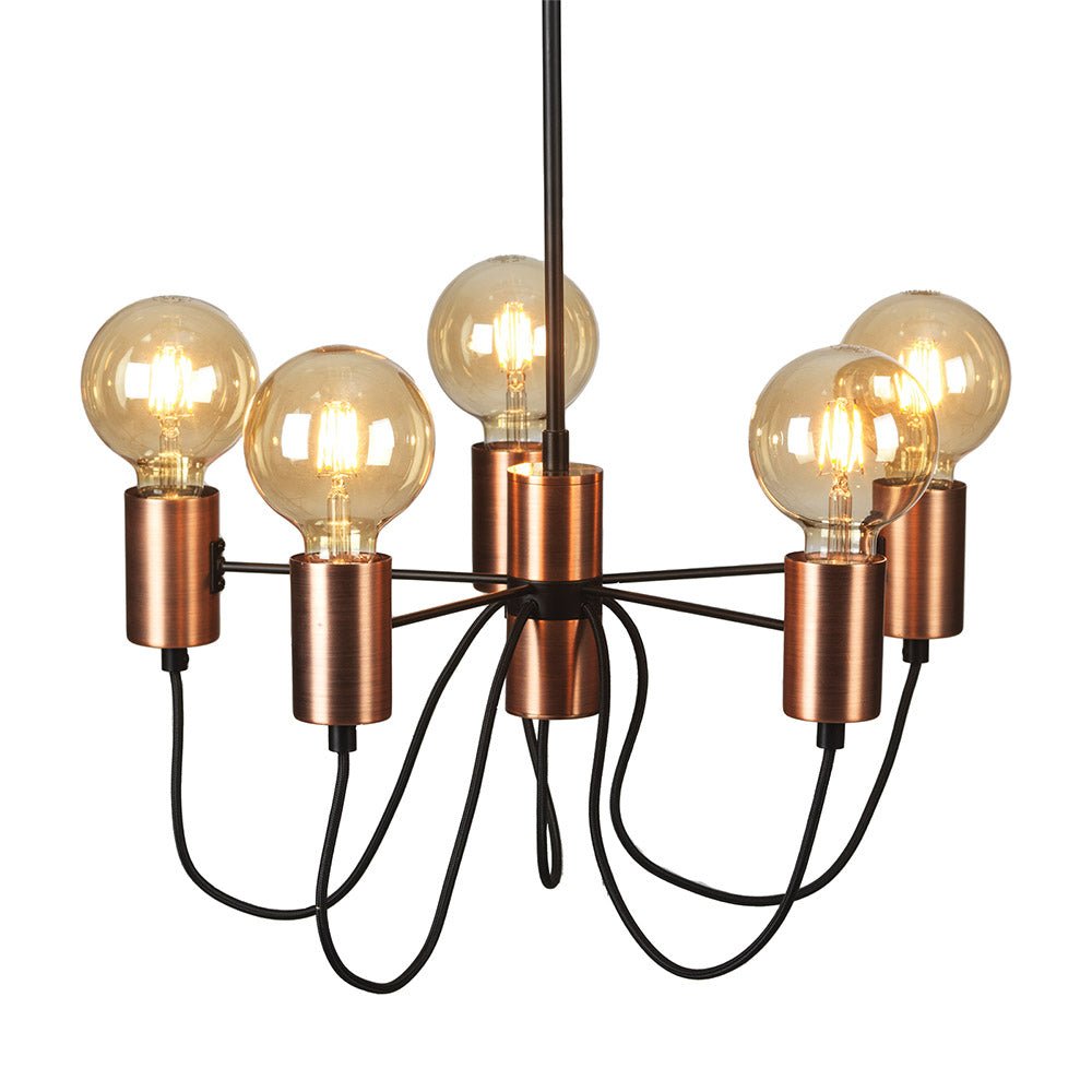 Oaks Lighting - Tala Modern 5 Light Chandelier - Luminosity Designs Ltd