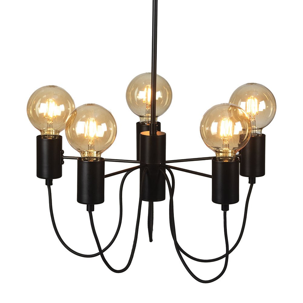 Oaks Lighting - Tala Modern 5 Light Chandelier - Luminosity Designs Ltd