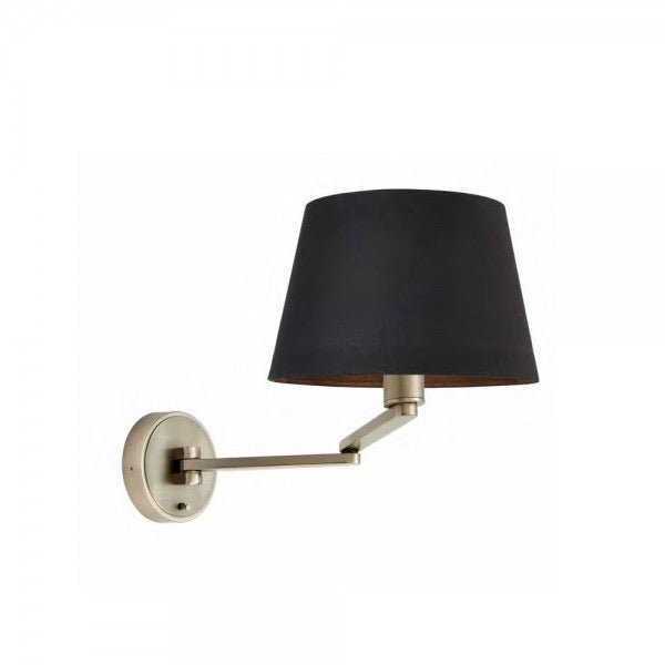 Endon - Tapered Black Fabric 10” Lampshade - Luminosity Designs Ltd