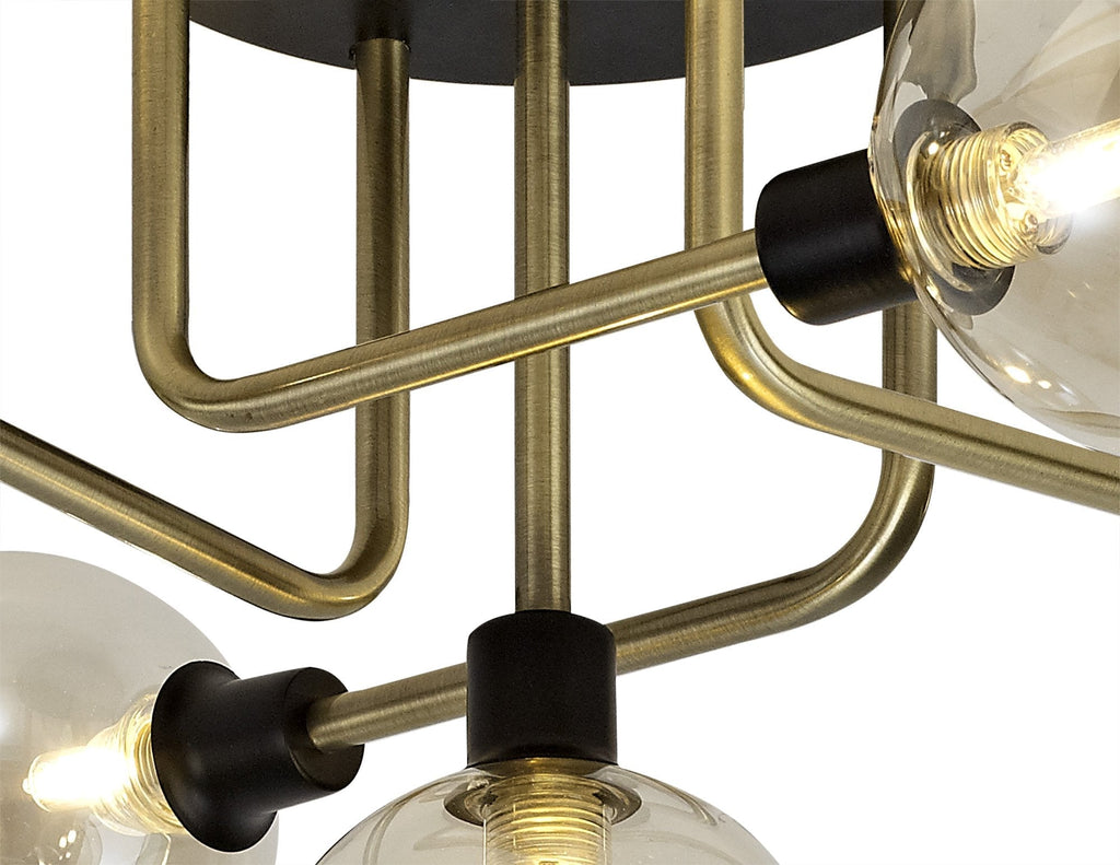 Luminosity Designs - Tesla 5 Light Semi Flush - Luminosity Designs Ltd