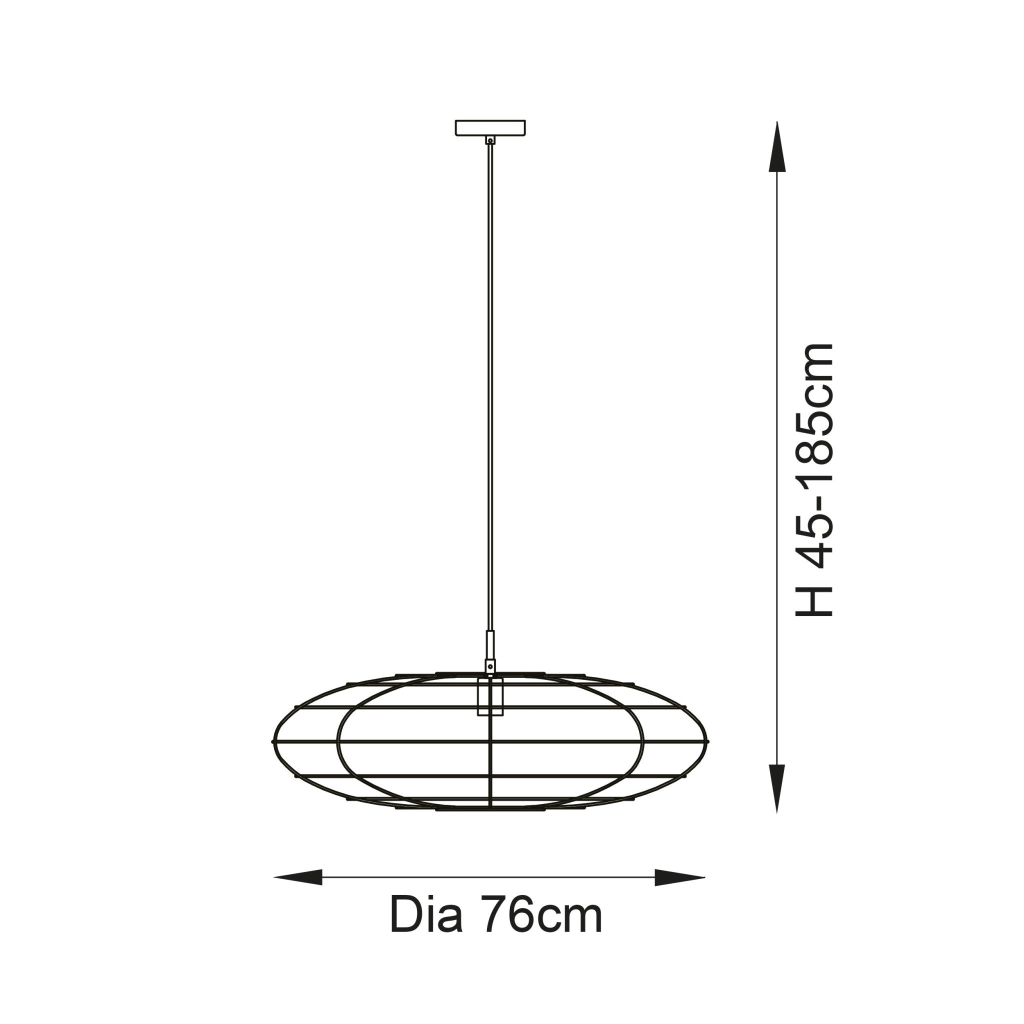 Luminosity Designs - Tiber Rattan Pendant - Luminosity Designs Ltd