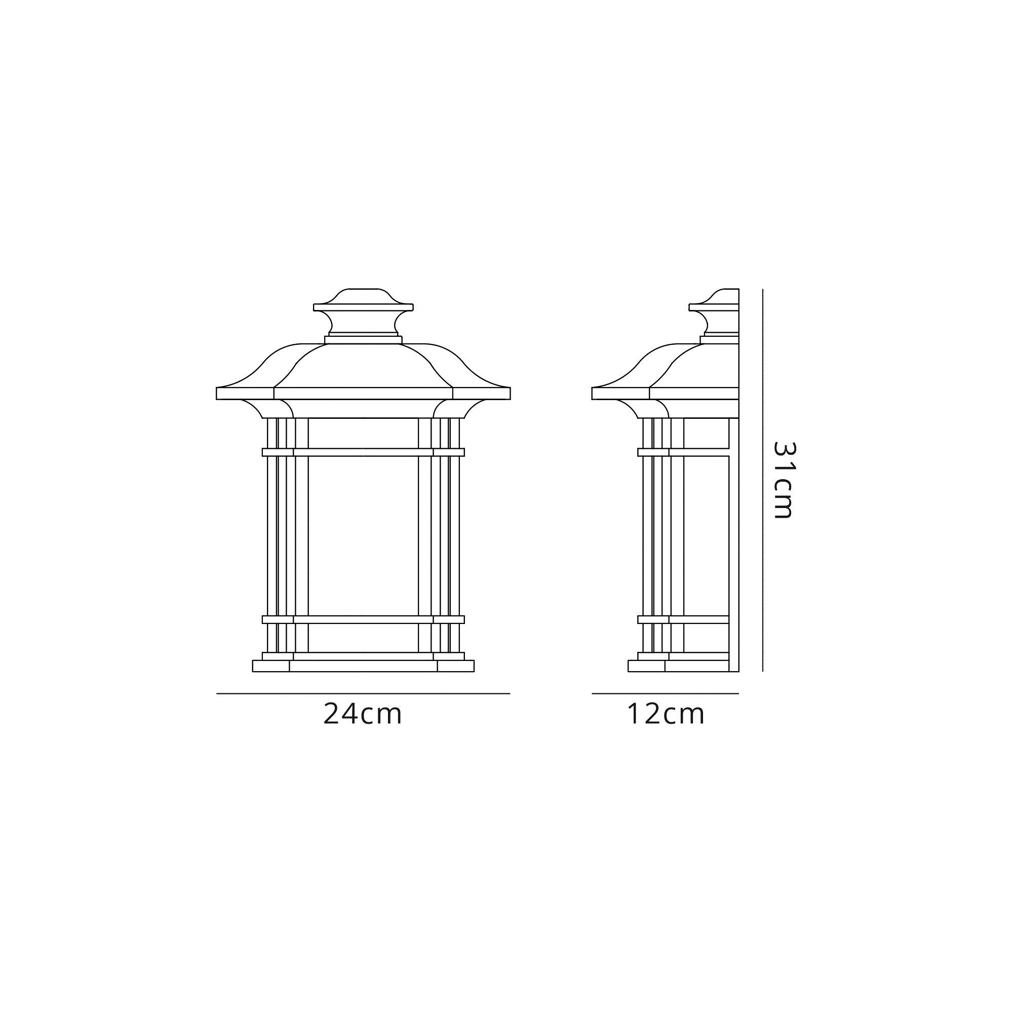 Luminosity Designs - Tibet Wall Half Lantern - Luminosity Designs Ltd