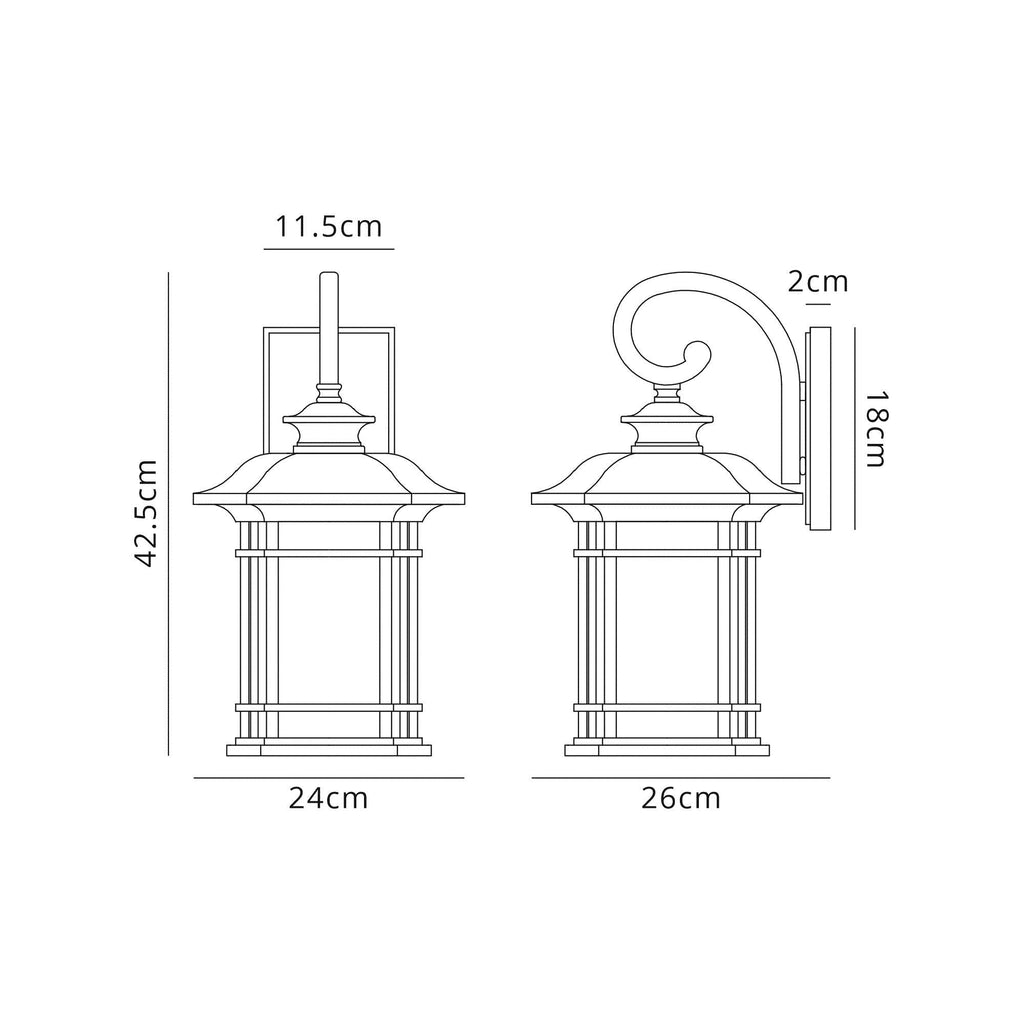 Luminosity Designs - Tibet Wall Lantern - Luminosity Designs Ltd