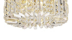 Cruise Round Crystal 45cm Round Flush Chandelier, 5 Light E14