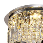 Cruise Round Crystal 45cm Round Flush Chandelier, 5 Light E14