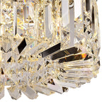 Cruise Round Crystal 45cm Round Flush Chandelier, 5 Light E14