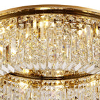 Cruise Round Flush Crystal 85cm Round Flush Chandelier, 12 Light E14