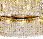 Cruise Round Flush Crystal 85cm Round Flush Chandelier, 12 Light E14