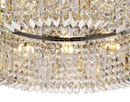 Cruise Round Flush Crystal 85cm Round Flush Chandelier, 12 Light E14